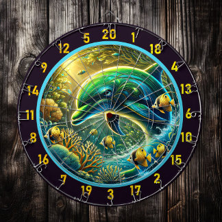 Ocean Vibes Dolphin Dartboard Charm Dartscheibe