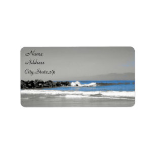 Ocean View_ Adressaufkleber