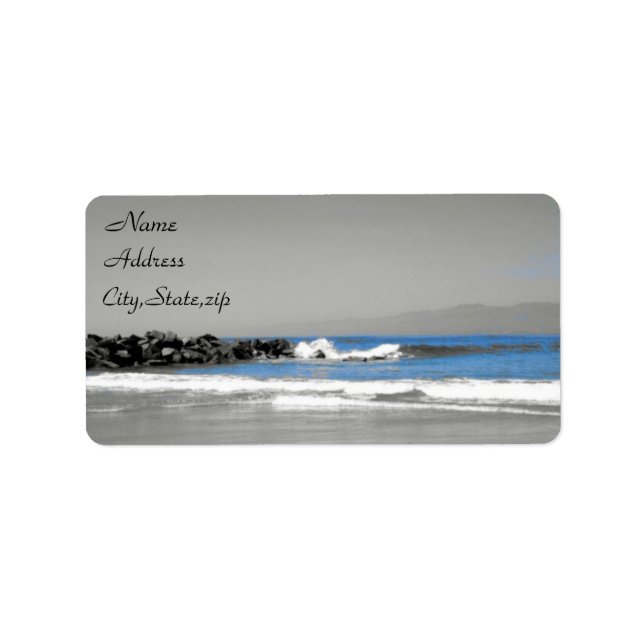 Ocean View_ Adressaufkleber (Vorne)