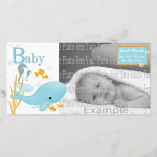 Ocean View Baby Foto Annoucement Ankündigung