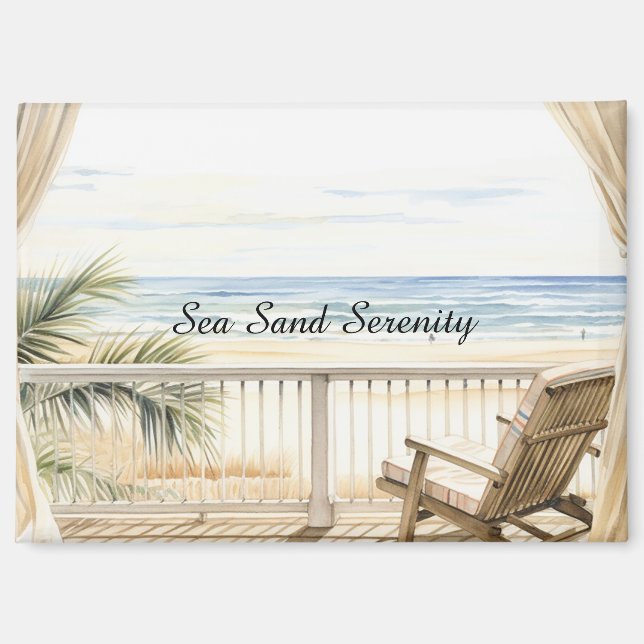 Ocean View Beach Serenity Magnet (Vorderseite)
