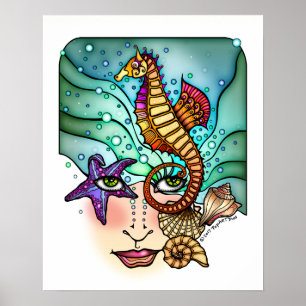 OCEAN VISIONS SEA ART 16x20 POSTER