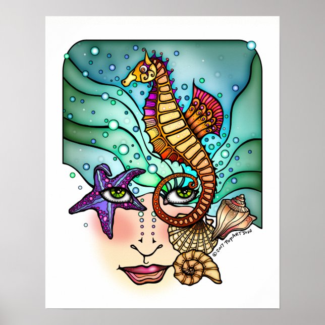 OCEAN VISIONS SEA ART 16x20 POSTER (Vorne)