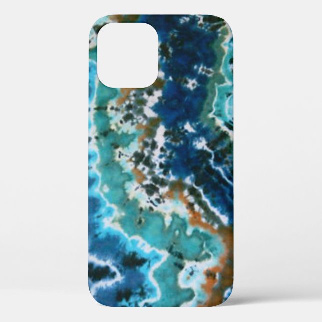 Ocean Water Reflection Lines Tie Dyes Case-Mate iPhone Hülle (Rückseite)