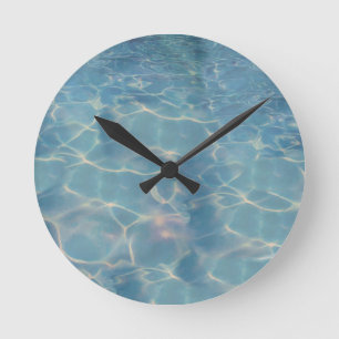 Ocean water runde wanduhr