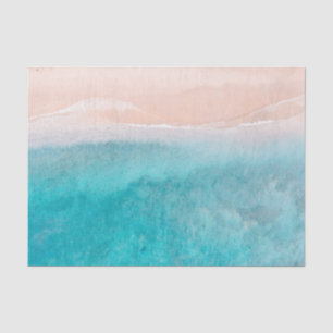 Ocean Watercolor Abstrakt 10x15 Decoupage Seidenpapier