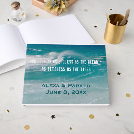 Ocean Wave Beach Hochzeit Gästebuch