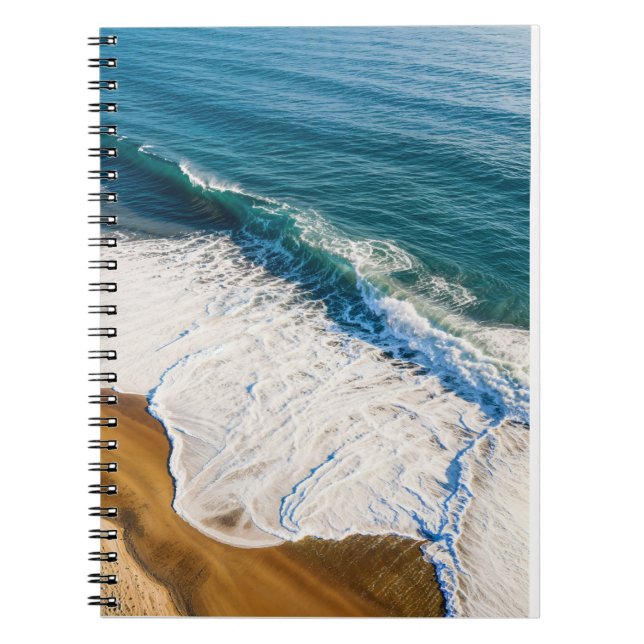 Ocean Wave Crashing on Beach Notizblock (Vorderseite)