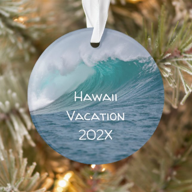 Ocean Wave Foto Sake Weihnachtsschmuck Ornament (Baum)