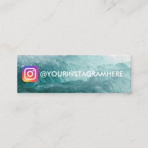 OCEAN WAVE INSTAGRAM-DESIGN MINI VISITENKARTE
