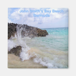 Ocean Wave John Smith's Bay Beach Bermuda Magnet