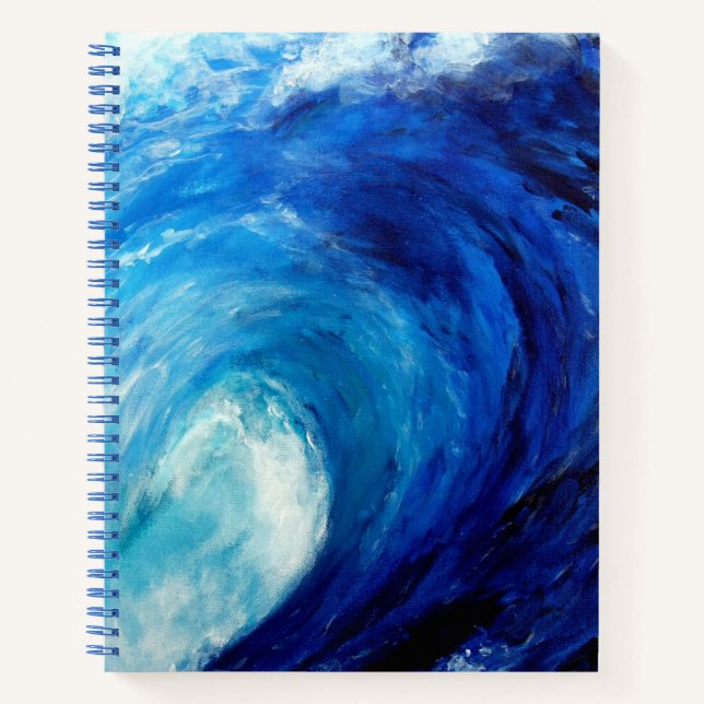 Ocean Wave Notebook Notizbuch (Vorderseite)