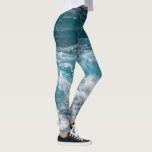 Ocean Wave Pattern Eye Catching Yoga Workout Leggings<br><div class="desc">Stay active in style with these ocean wave pattern yoga workout leggings featuring a vibrant, eye catching design inspired by the beauty of the sea. Perfect for yoga, fitness training, running, or everyday wear, they combine comfort and bold style to help you stand out while staying flexible and confident during...</div>