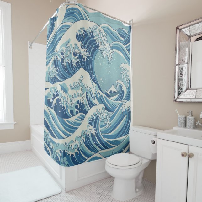 Ocean Wave Serenity Shower Curtain Duschvorhang (Beispiel)