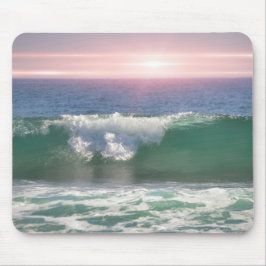 Ocean Wave Sunset Art Mouse Pad Mousepad