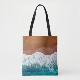 Ocean wave wir haben sandy beach, background top v