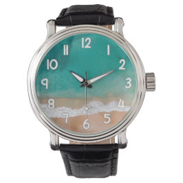 Ocean Wave Wrist Watch – Sand and Sea Beach Timepi Armbanduhr
