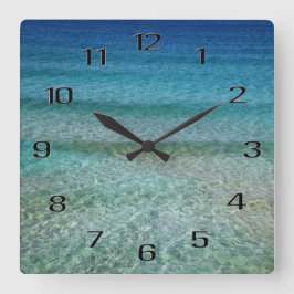 Ocean Waves Acryl Wall Clock Quadratische Wanduhr