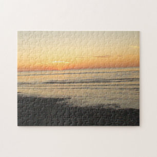 Ocean Waves am Strand bei Sunset Puzzle