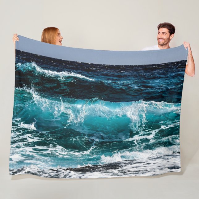 OCEAN WAVES FLEECEDECKE (Beispiel)