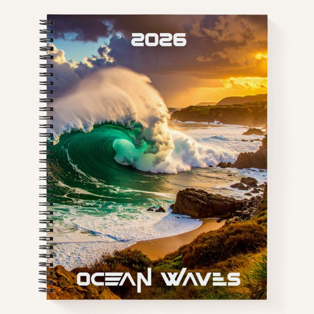 OCEAN WAVES Journal Notizbuch (Vorderseite)