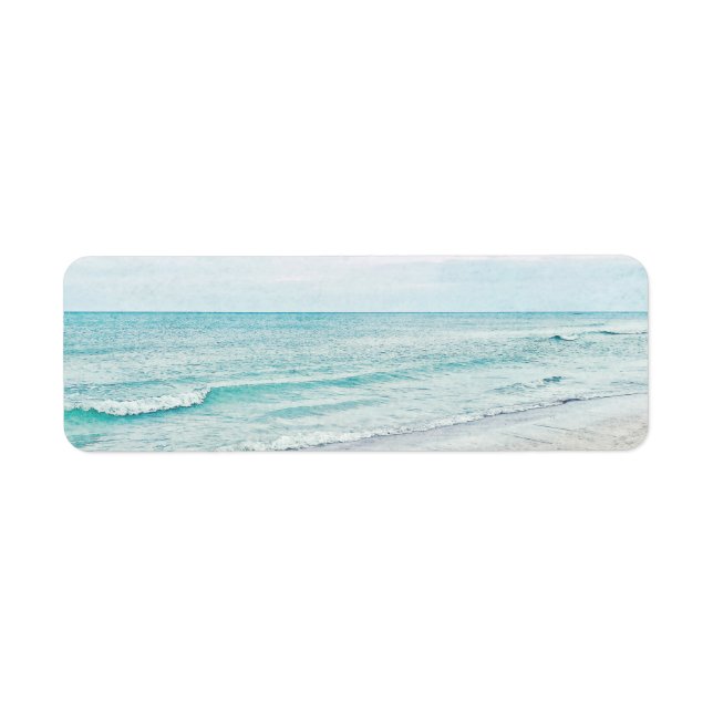 Ocean Waves Malerei Aqua Light Blue Aqua (Vorne)