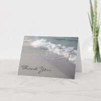 Ocean Waves & Sand Danke Karte