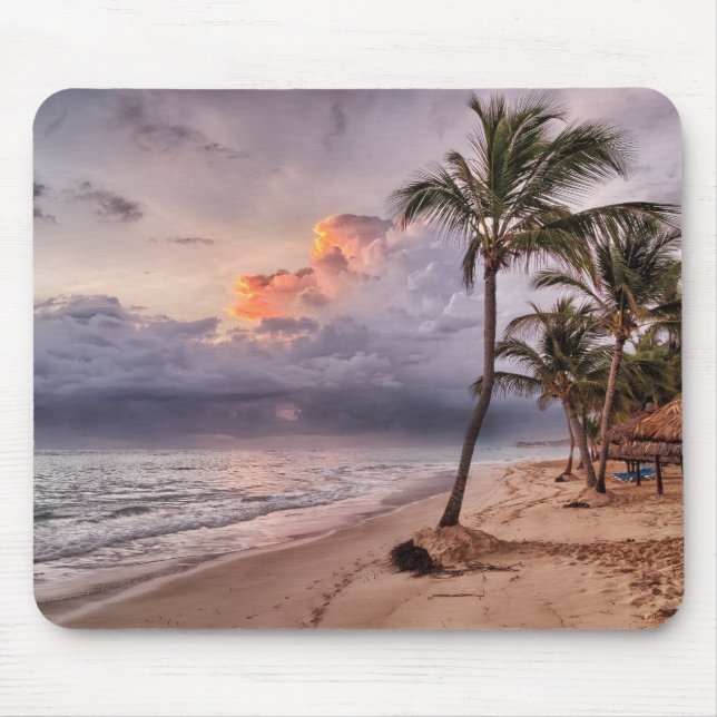 Ocean Waves Sandstrand Sunset Mousepad (Vorne)