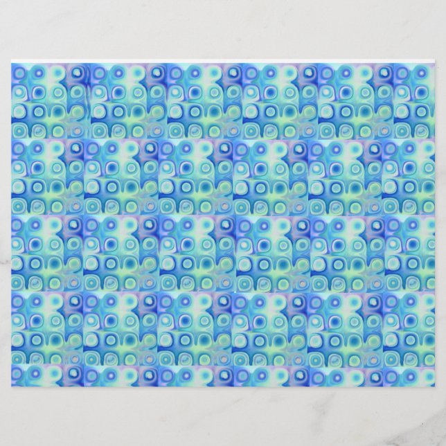 Ocean Waves Scrapbook Papier Lethead (Vorderseite)