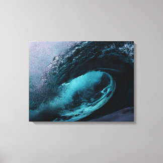 Ocean waves stretched canvas print leinwanddruck