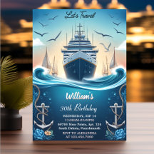 Ocean Waves Travel Anchor Yacht 30. Geburtstag