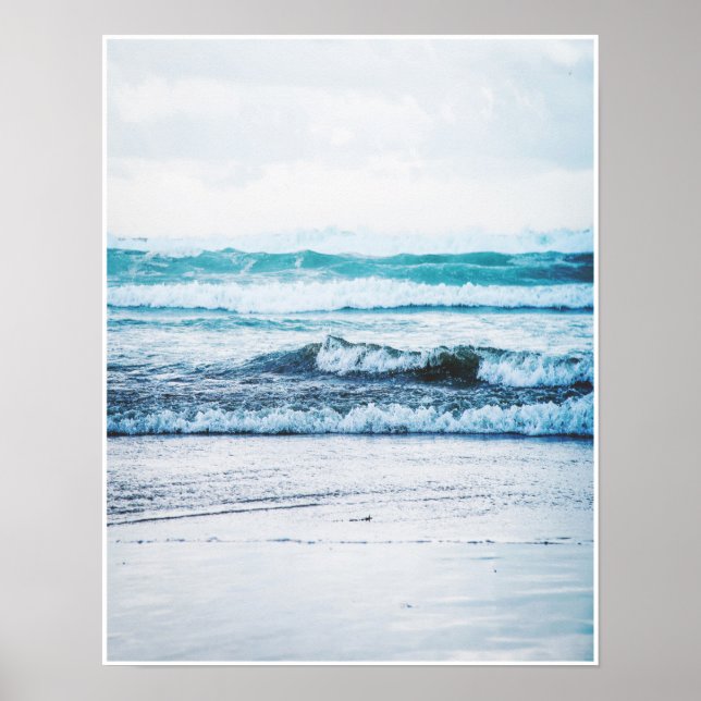 Ocean Waves Version 2 Fotografie Poster Print (Vorne)