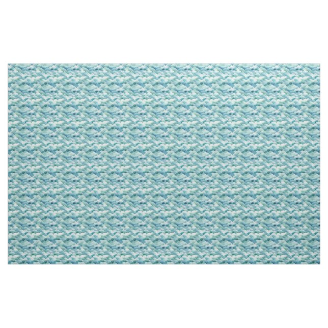 Ocean Waves Wasserfarbe moderne niedliche Muster Stoff (Yard (91,4 cm))