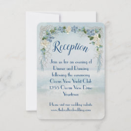 Ocean Wedding Blume Arch Empfang Einladung