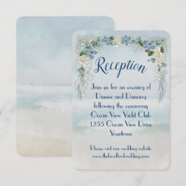 Ocean Wedding Blume Arch Empfang Einladung