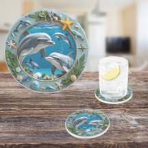 Ocean Whirl Round Sandstone