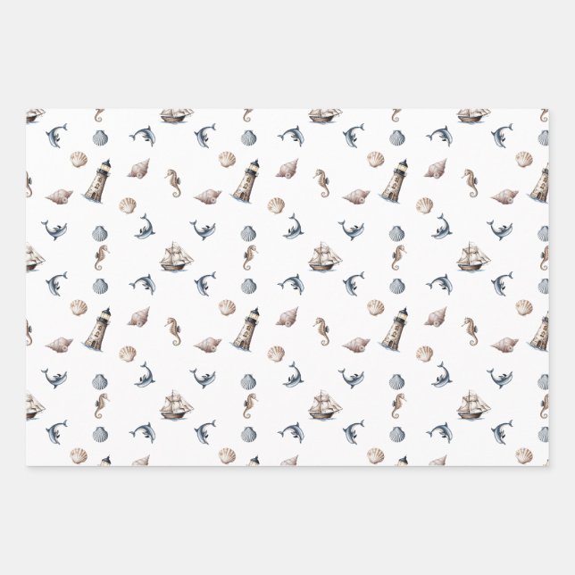 Ocean Whispers! Geschenkpapier Set (Vorderseite)