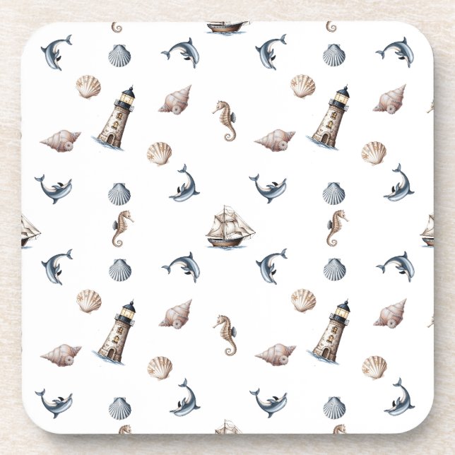 Ocean Whispers! Getränkeuntersetzer (Vorderseite)