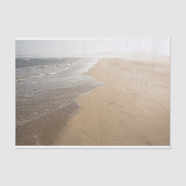 Ocean Whitewash auf Beach Tissue Paper Seidenpapier (Vorderseite)