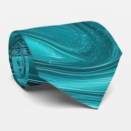 Ocean Wirbel Turquoise Neck Tie Krawatte