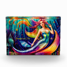 Ocean Women Fish Meerjungfrau Schwanz Schöne Kunst