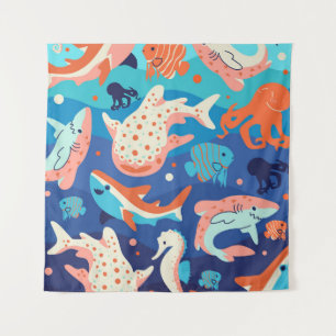 Ocean Wonders Wandteppich