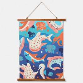 Ocean Wonders Wandteppich Mit Holzrahmen