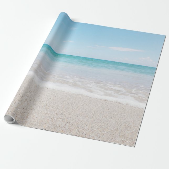 Ocean Wrapping Paper Beach Wedding Ocean I Light Geschenkpapier (Ungerollt)