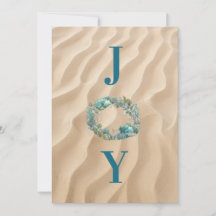 Ocean Wreath JOY Weihnachtskarte