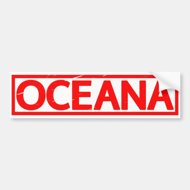 Oceana-Briefmarke Autoaufkleber (Vorne)