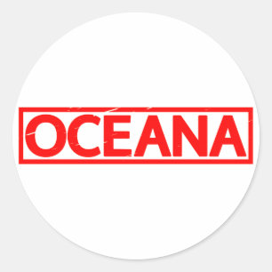 Oceana-Briefmarke Runder Aufkleber