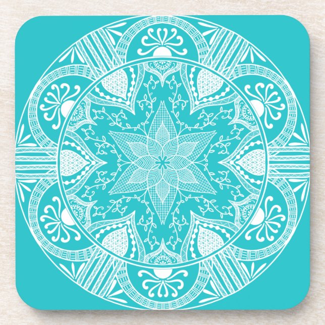 Oceana Mandala Getränkeuntersetzer (Vorderseite)