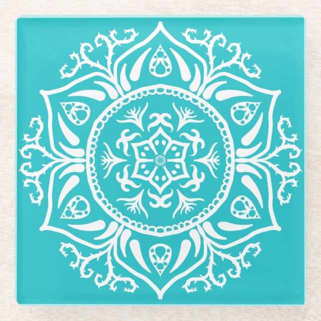 Oceana Mandala Glasuntersetzer (Vorderseite)