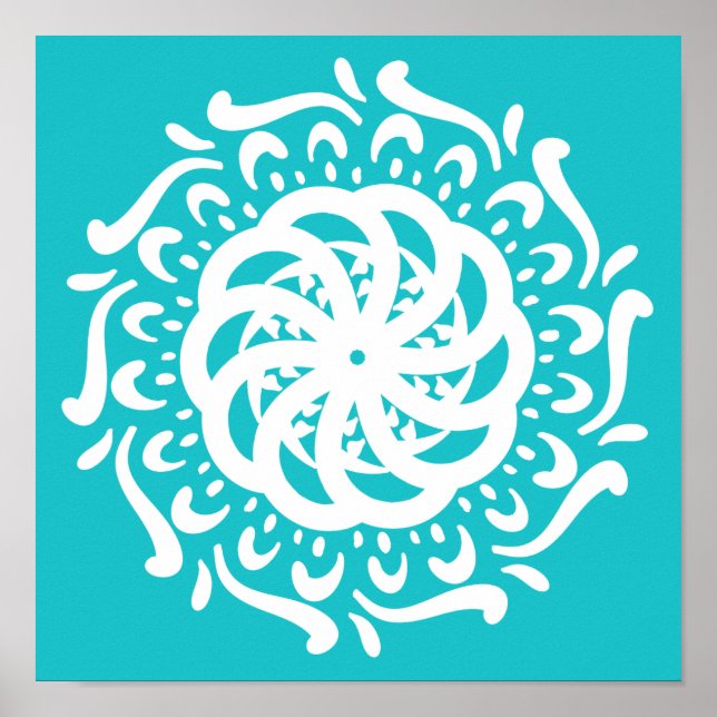 Oceana Mandala Poster (Vorne)